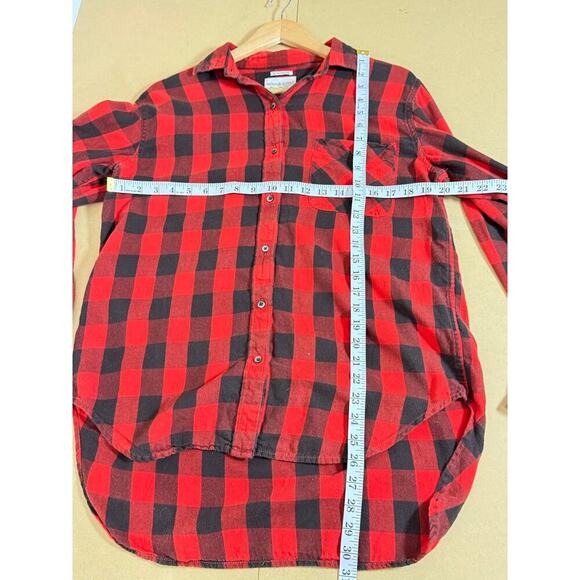 Denim & Supply Ralph Lauren Long Sleeve Button Front Plaid Boyfriend Fit Large - Picture 7 of 7